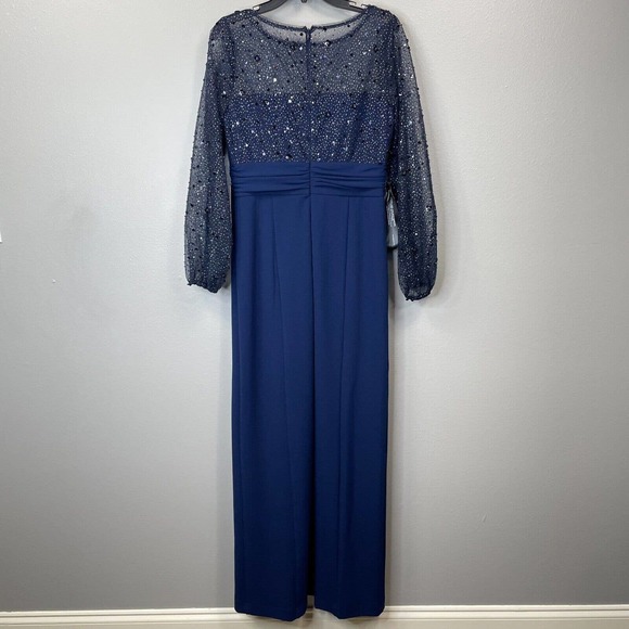 JS Collections Navy Blue Sequin Dress - Picture 8 of 16